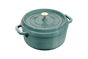 Cocotte Staub ronde en fonte émaillée Eucalyptus