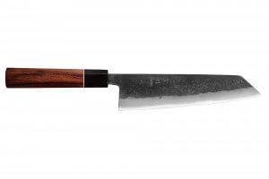 Couteau kiritsuke 21cm japonais artisanal Yuzo Black Nashiji