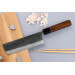 Couteau nakiri 16,5cm japonais artisanal Yuzo Black Nashiji