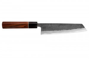Couteau kiritsuke 18cm japonais artisanal Yuzo Black Nashiji