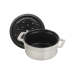 Mini cocotte STAUB ronde en fonte émaillée truffe blanche 10cm