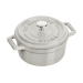 Mini cocotte STAUB ronde en fonte émaillée truffe blanche 10cm