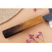 Couteau bunka 17cm japonais artisanal Yuzo Black AS chêne brûlé