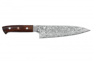 Couteau de chef japonais Takeshi Saji R2 Damas Mosaïque 18cm
