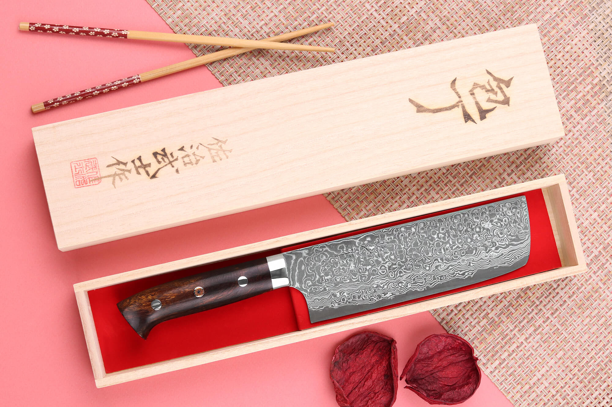 Couteau japonais artisanal SG2 damas de Takeshi Saji - Couteau