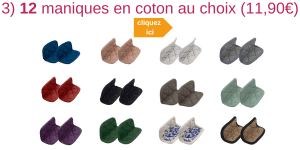 Maniques en coton Cookut L'Incroyable Cocotte