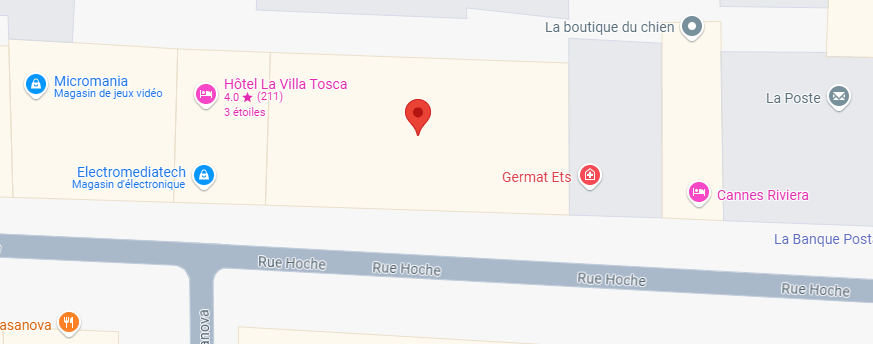 Map Cannes