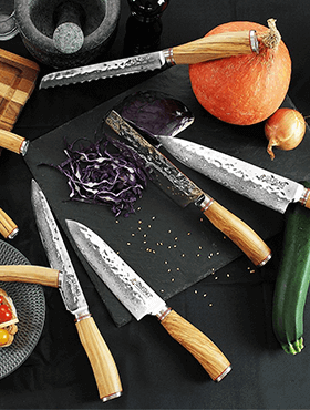 Coffret de 6 Couteaux à Steak Georges : Maîtrise Culinaire et Esthétique  Professionnelle