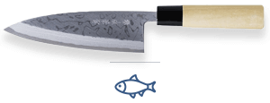 L'équipe des Découpeurs vous présente le couteau Deba, conçu pour nettoyer, désosser, séparer les têtes de poissons et trancher finement.