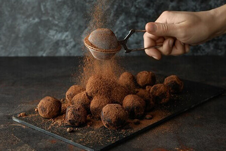 Cacao et truffes