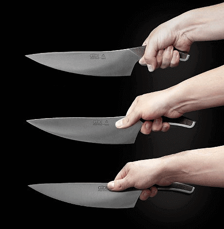 Les différentes prises en main du couteau