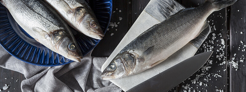 3 poissons avant leur cuisson