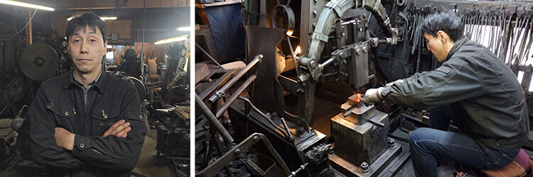 Toshihiro Wakui dans son atelier