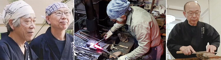 Ikeda san et Kasahara san dans leur atelier