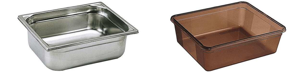 Bac gastro inox et copolyester
