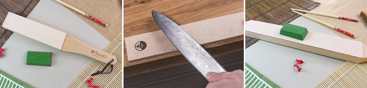 Cuir d'affûtage pour couteaux